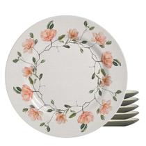 Jogo 6 Prato Sobremesa Magnólia By Aurora Cerâmica Alleanza 20cm