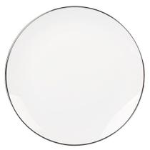 Jogo 6 Pratos 20cm Sobremesa Porcelana Legacy Silver Lhermitage