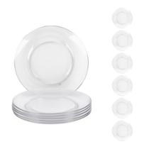 Jogo 6 Pratos 22cm Redondos Raso Temperado Astral Duralex