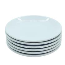 Jogo 6 pratos de Sobremesa / Pires Chá - Porcelana Branca