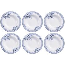 Jogo 6 Pratos Fundos 23cm Porcelana Tramontina Azzura 330ml Servir Sopas Caldos Mesa Posta Jogo 6 Pratos Fundos 23cm Porcelana Tramontina Azzura 330ml Servir Sopas Caldos Mesa Posta