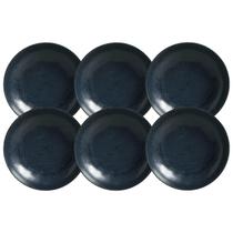 Jogo 6 Pratos Fundos 830ml Cerâmica Orgânica Porto Brasil Bi