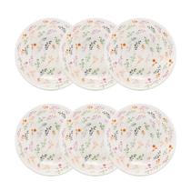 Jogo 6 Pratos Fundos Cerâmica Oxford Unni Jardim Secreto 20,5 Cm: Conforto Jogo 6 Pratos Fundos Cerâmica Oxford Unni Jardim Secreto 20,5 Cm: Conforto