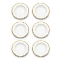 Jogo 6 Pratos Fundos de Porcelana de Paddy 22 cm Jogo 6 Pratos Fundos de Porcelana de Paddy 22 cm