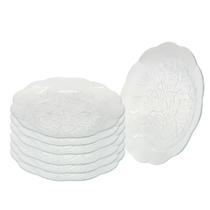 Jogo 6 Pratos Fundos De Vidro Fundo 22 cm Almoço Jantar Mesa Transparente Rosas Jogo 6 Pratos Fundos De Vidro Fundo 22 cm Almoço Jantar Mesa Transparente Rosas