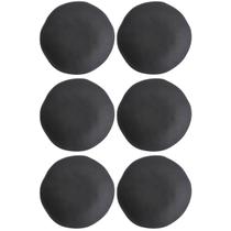Jogo 6 Pratos Fundos Orgânicos Preto Matte 600ml Porto Brasil Caldos Sopas Jogo 6 Pratos Fundos Orgânicos Preto Matte 600ml Porto Brasil Caldos Sopas