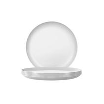 Jogo 6 Pratos Opaline Blanc Raso 27cm - 554596 N.Figueiredo Jogo 6 Pratos Opaline Blanc Raso 27cm - 554596 N.Figueiredo