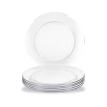 Jogo 6 Pratos Raso Gourmet Astral 26cm Marinex Santa Marina