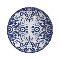 Jogo 6 Pratos Rasos Cerâmica Dolce Mare Azulejo Português Azul Jogo 6 Pratos Rasos Cerâmica Dolce Mare Azulejo Português Azul