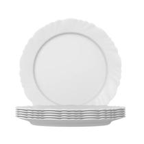 Jogo 6 Pratos Rasos Petalas Opaline 25,5 Jogo 6 Pratos Rasos Petalas Opaline 25,5