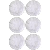 Jogo 6 Pratos Rasos Tramontina Arbo Porcelana Decorada 25cm Mesa Posta Jantar Almoço Jogo 6 Pratos Rasos Tramontina Arbo Porcelana Decorada 25cm Mesa Posta Jantar Almoço