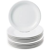 Jogo 6 Pratos Sobremesa 18cm Melamina Premium Restaurante