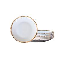 Jogo 6 Pratos Sobremesa 20cm Bambu Cerâmica Scalla 1ª Linha Jogo 6 Pratos Sobremesa 20cm Bambu Cerâmica Scalla 1ª Linha