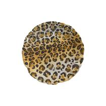 Jogo 6 Pratos Sobremesa Cerâmica Jaguar Estampado Jogo 6 Pratos Sobremesa Cerâmica Jaguar Estampado