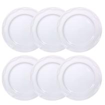 Jogo 6 Pratos Sobremesa Lanche Cottage Vintage Porcelana Germer Jogo 6 Pratos Sobremesa Lanche Cottage Vintage Porcelana Germer