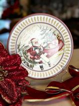 JOGO 6 PRATOS SOBREMESA NATAL ALLEANZA 1ªLINHA