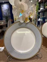 JOGO 6 PRATOS SOBREMESA RITZ PRETO 1a CLASSIFIC.