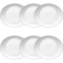 Jogo 6 Pratos Steak Grangusto Oval Branco - Bormioli Rocco