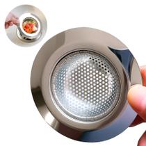 Jogo 6 ralos ralinho para pia de cozinha 9cm de inox