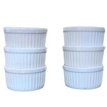 Jogo 6 Ramequim 250ml Forma canelada - Kit Porcelana Branca (3).