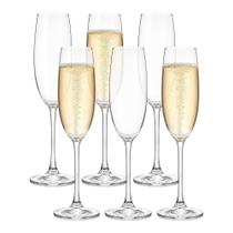 Jogo 6 Taça de Champanhe para Espumante Cristal Transparente Vidro Bohemia 200ml Haüskraft Premium Jogo 6 Taça de Champanhe para Espumante Cristal Transparente Vidro Bohemia 200ml Haüskraft Premium
