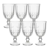 Jogo 6 Taça de Vidro Facetado Lapidado Cristalle Premium Transparente para Água 360ml Haüskraft Jogo 6 Taça de Vidro Facetado Lapidado Cristalle Premium Transparente para Água 360ml Haüskraft