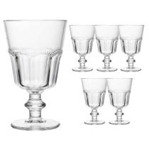 Jogo 6 Taça de Vidro para Água Sucos Belle Epoque Transparente 225ml Lyor