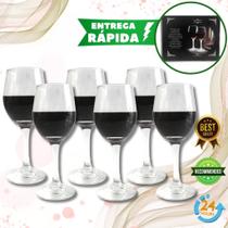 Jogo 6 Taça De Vinho de 400ml Kit Caixa Com original jogo de taça moderno drinks, agua com estilo e elegancia