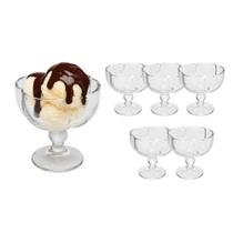 Jogo 6 Taça para Sobremesa com Pé de Vidro Borboleta Butterfly Wolff 190ml