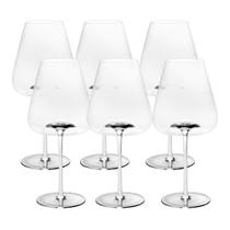 Jogo 6 Taça para Vinho de Cristal Ecológico Intensio Veritas 760ml Wolff Jogo 6 Taça para Vinho de Cristal Ecológico Intensio Veritas 760ml Wolff