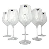 Jogo 6 Taça Vinho Branco 600ml Uria Cristal Canelado Bohemia Jogo 6 Taça Vinho Branco 600ml Uria Cristal Canelado Bohemia