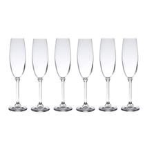 Jogo 6 taças 220ml para champagne de cristal ecológico transparente Gastro/Colibri Bohemia - 5327
