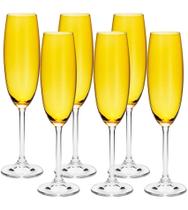Jogo 6 Taças 220ml Para Champanhe Colibri Topazio Em Cristal Ecológico Bohemia Jogo 6 Taças 220ml Para Champanhe Colibri Topazio Em Cristal Ecológico Bohemia
