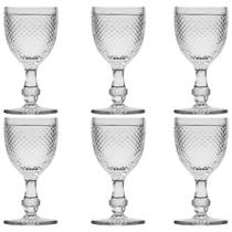 Jogo 6 Taças 255 Ml Para Água Suco Bico De Jaca 25871