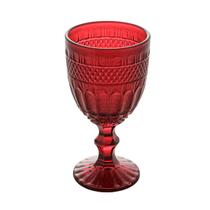 Jogo 6 taças 345ml para água de vidro vermelho Brand Gourmet - 28780