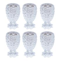 Jogo 6 taças abacaxi 177ml vidro DCasa