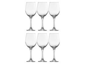 Jogo 6 Taças Água/Vinho Barone 385ml Vidro Nadir Figueiredo (7156)