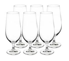 Jogo 6 Taças Anna Para Cerveja Cristal Titânio Bohemia 380ml Jogo 6 Taças Anna Para Cerveja Cristal Titânio Bohemia 380ml