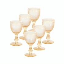 Jogo 6 Taças Bico Abacaxi Imperial Style 300ml Coloridas Gamma