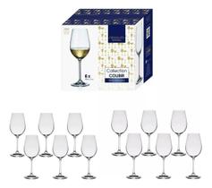 Jogo 6 Taças Bohemia Cristal Eco Titanium Vinho Branco 350ml Cor Transparente