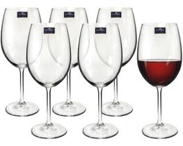 Jogo 6 Taças Bohemia Cristal Titanium Vinho Água 580ml Jogo 6 Taças Bohemia Cristal Titanium Vinho Água 580ml