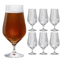Jogo 6 Taças Cerveja Cristal Bohemia Tulipa Optic 540ml Jogo 6 Taças Cerveja Cristal Bohemia Tulipa Optic 540ml