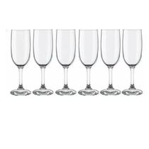Jogo 6 Taças Champagne Cristal Gallant 180ml - Nadir