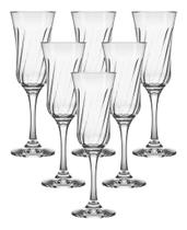 Jogo 6 Taças Champanhe Lirio Nadir 195ml Jogo 6 Taças Champanhe Lirio Nadir 195ml
