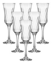 Jogo 6 Taças Champanhe Lirio Nadir 195ml