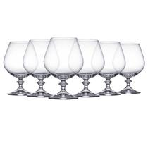 Jogo 6 taças conhaque Angela cristal 400ml -Bohemia