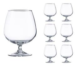 Jogo 6 Taças Conhaque Vidro Resistente Drinks 760 Ml Vicrila - Vitrus Glassware