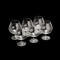 Jogo 6 taças cristal bohemia conhaque gastro 675ml - rojemac 5328