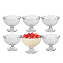 Jogo 6 Taças Cristal Chumbo para Sobremesa Pearl Wolff 200ml Jogo 6 Taças Cristal Chumbo para Sobremesa Pearl Wolff 200ml