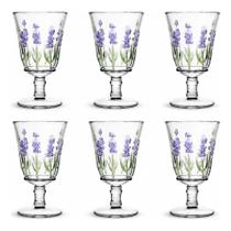 Jogo 6 Taças Cristal Ecológico Lavanda 240ml Elegante Luxo Jogo 6 Taças Cristal Ecológico Lavanda 240ml Elegante Luxo